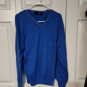 JOSHEPH A BANKS Cashmere V-neck Sweater Size Large